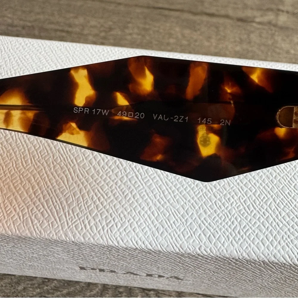 Prada Tortoise/Dark Brown Sunglasses, NEW